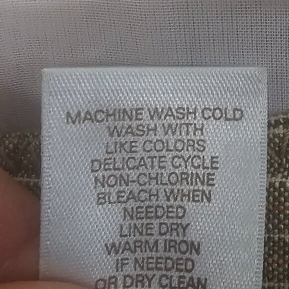 JH Collectibles Green Orange Striped Crop Pants Linen Blend Boho 12 - Picture 13 of 14